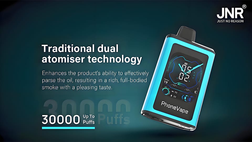 JNR® Phone Vape 30k Disposable Vape Stylish Phone Design Demand Vape Product Description Figure 2